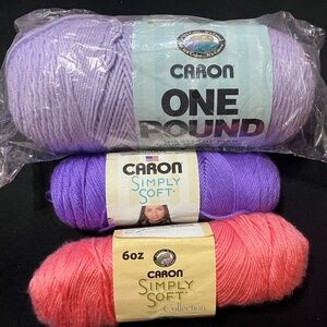 Caron acrylic yarns - Simply Soft, One Pound